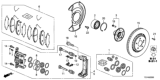 Diagram for Honda Wheel Bearing - 44300-TG7-A01