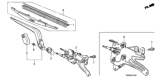 Diagram for Honda Fit Wiper Arm - 76720-TF0-003