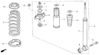 Diagram for Honda Odyssey Coil Spring Insulator - 52748-SX0-010
