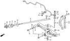 Diagram for Honda Suspension Strut Rod - 51352-SH3-000