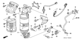 Diagram for Honda Exhaust Heat Shield - 18181-RNA-A00