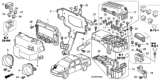 Diagram for Honda Relay Block - 38250-SJC-A03