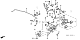 Diagram for Honda Trailing Arm Bushing - 52364-S5A-004