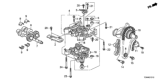 Diagram for Honda Balance Shaft Bearing Set - 13435-RZP-004