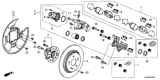 Diagram for Honda Brake Caliper Bracket - 43019-TLA-A01