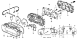 Diagram for Honda Tachometer - 78125-S84-A01