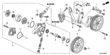 Diagram for Honda Power Steering Pump - 06561-RJE-505RM
