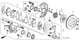 Diagram for Honda Insight Brake Pad Set - 45022-S3Y-A02