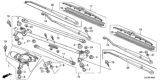Diagram for Honda Ridgeline Wiper Arm - 76600-SJC-A01