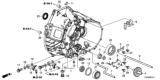 Diagram for Honda Civic Bellhousing - 21000-R3P-000