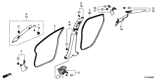 Diagram for Honda Clarity Plug-In Hybrid Door Seal - 72815-TRT-A02