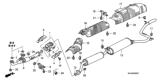 Diagram for Honda Odyssey Catalytic Converter - 18160-RGW-A00