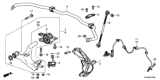 Diagram for Honda Radius Arm - 51350-TGG-A01