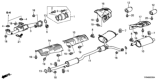 Diagram for Honda Crosstour Catalytic Converter - 18150-R53-A00