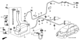 Diagram for Honda Pilot Windshield Washer Nozzle - 76810-S9V-A01ZE