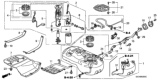 Diagram for Honda Fuel Filler Hose - 17651-SJC-A01