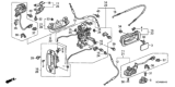 Diagram for Honda Front Door Striker - 72135-SCV-A01