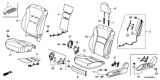 Diagram for Honda Accord Seat Cover - 81521-T3L-A41ZB