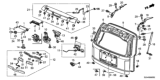 Diagram for Honda CR-V Tailgate Latch - 74800-TF0-J02