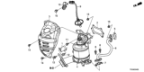 Diagram for Honda Civic Catalytic Converter - 18190-RW0-A00