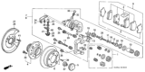 Diagram for Honda Brake Disc - 42510-SDA-A00