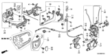 Diagram for Honda Ridgeline Door Latch Cable - 72173-SJC-A00