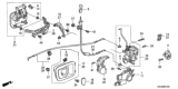 Diagram for Honda Ridgeline Door Latch Cable - 72671-SJC-A00
