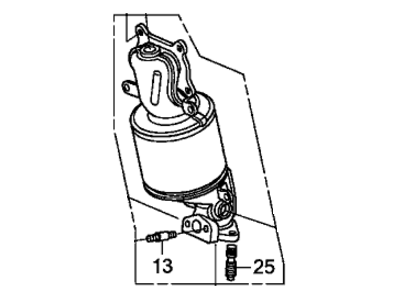 Honda Catalytic Converter - 18190-RV0-A10