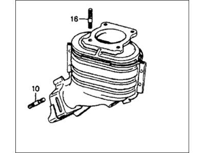 Honda CRX Catalytic Converter - 18150-PE1-696