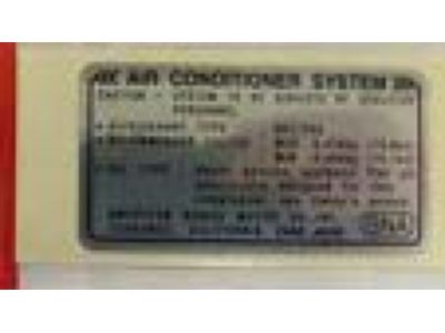 Honda 80050-SNA-H00 Label, Air Conditioner Information (Hfc134A)