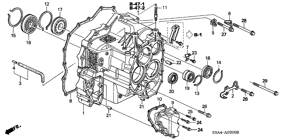 Honda 21210-PRP-020 Case, Transmission