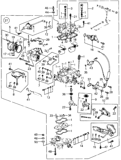 Honda 16026-PC2-701 Diaphragm Set, Choke
