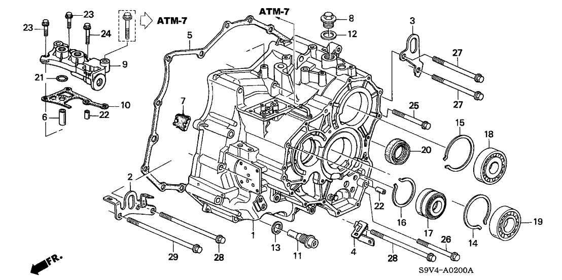 Honda 21210-PVG-325 Case, Transmission