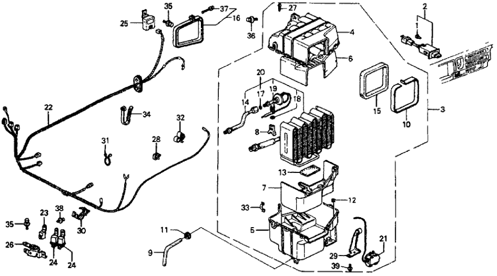 Honda 38622-SB2-660 Case, Evaporator (Lower)