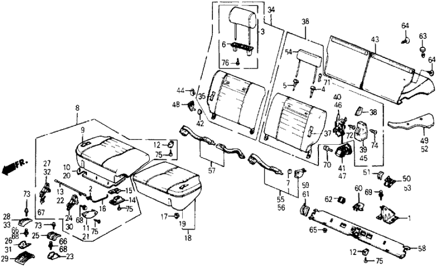 Honda 78190-SB6-000 Insulator, R. Trunk Floor
