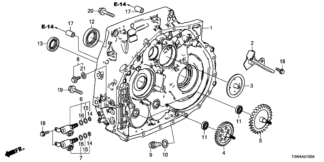 Honda 21111-5M4-000 Case, Flywheel
