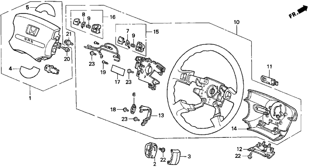 Honda 06770-SX0-A94ZC Airbag Assembly, Driver (Medium Taupe) (Morton)