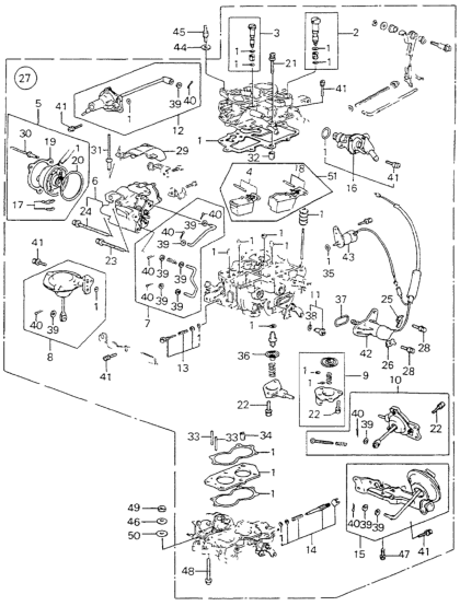 Honda 16100-PC2-843 Carburetor Assembly