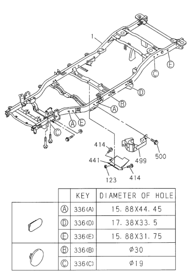 Honda 8-97252-218-1 Bracket, L. Safety Crush Cage