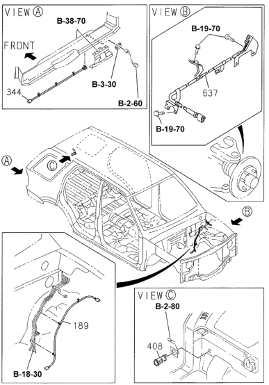 Honda 8-97287-431-0 Wire Harness Ext, L. Sensor