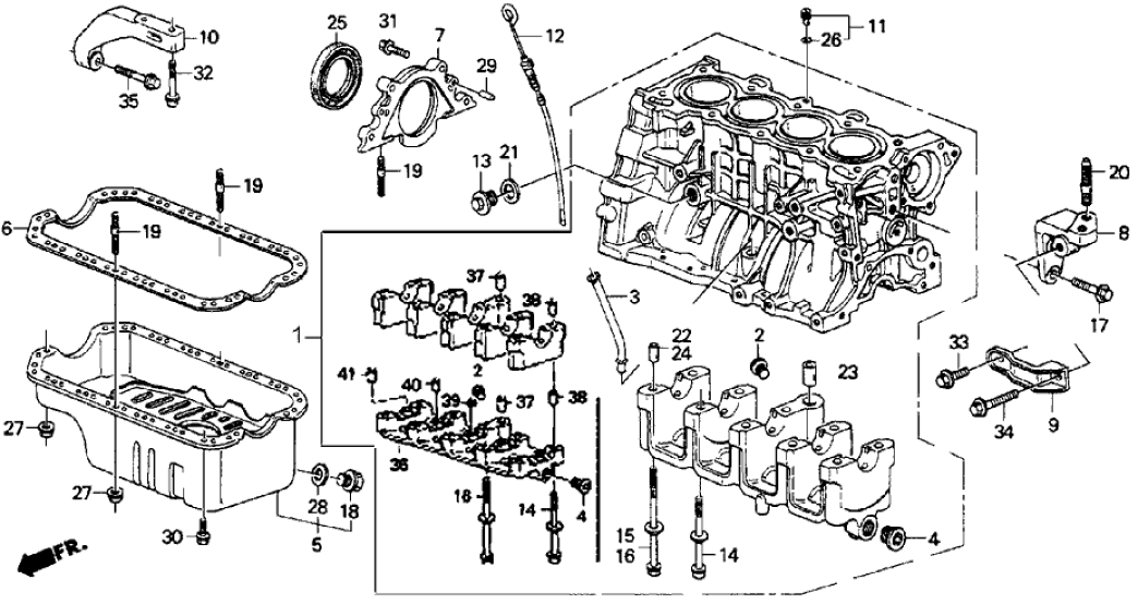 Honda 11911-PM4-000 Stay, Engine Mounting Bracket