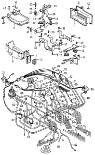 1983 Honda Accord Control Box Valve  - Tube Diagram
