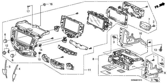 2007 Honda Accord Center Module (Alpine) (NAVI) Diagram