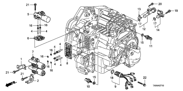 2010 Honda Accord AT Solenoid (L4) Diagram