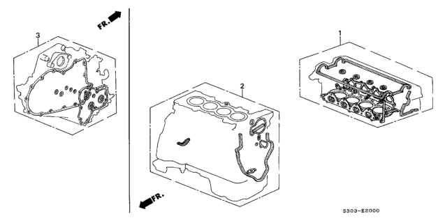 Gasket Kit, AT Transmission Diagram for 06112-P6H-306