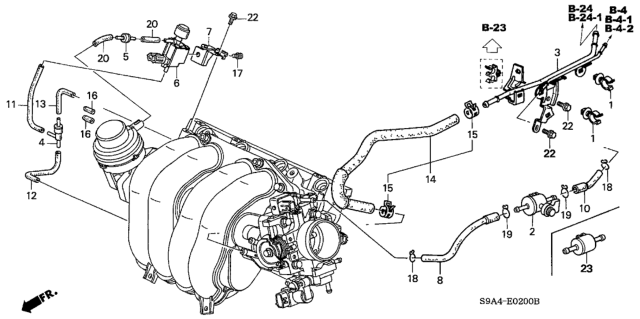 2002 Honda CR-V Tubing Diagram