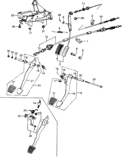 1980 Honda Civic Pedals Diagram