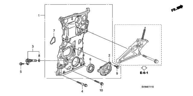 2011 Honda Civic Chain Case (2.0L) Diagram