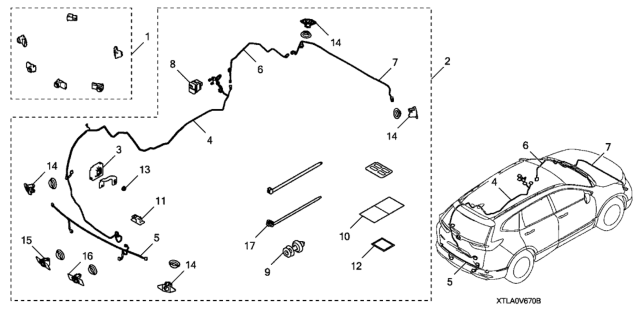 2020 Honda CR-V Adhesion Promter Kit Diagram for 08F20-S9A-10003