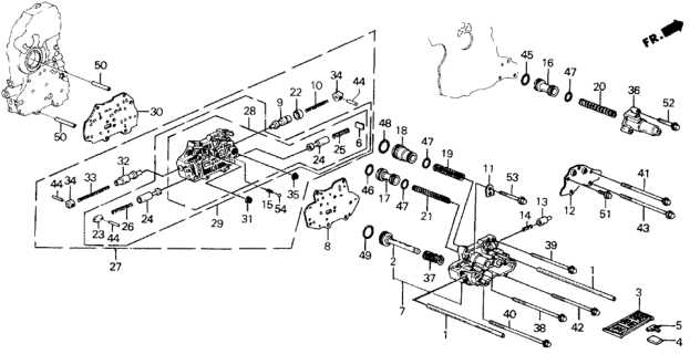 1988 Honda Prelude Body Sub-Assembly, Secondary Diagram for 27705-PK4-010